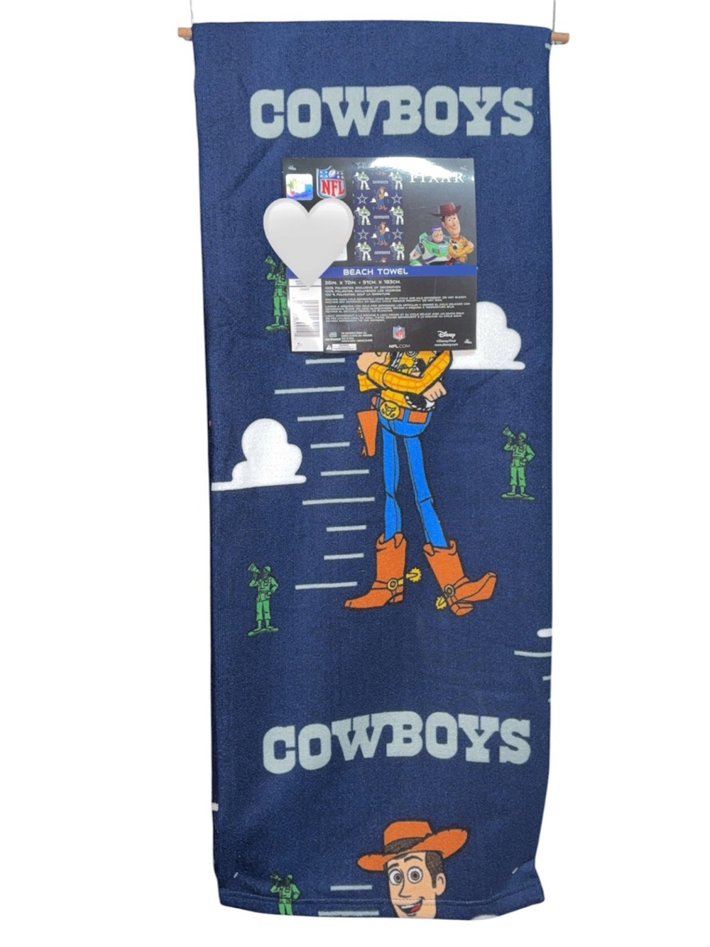 Disney Navy Blue Cowboys Toy Story Beach Towel